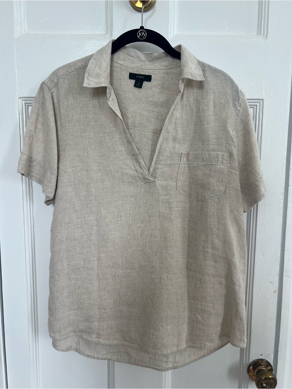 J. Crew Women's Linen Shirt - Beige